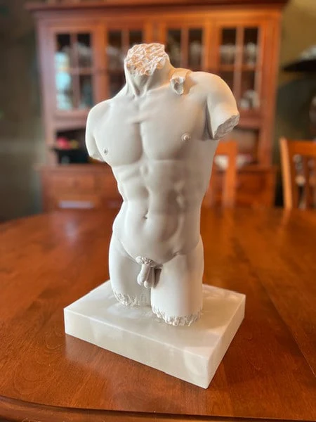 Torso of David by Michelangelo Sculpture - Image 3