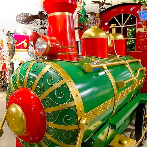 Train with Cart Christmas Display - Image 4