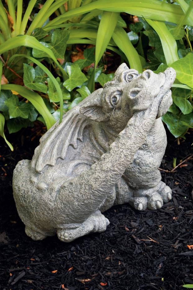 Treats Dragon Garden Cement Sculpture - Image 2