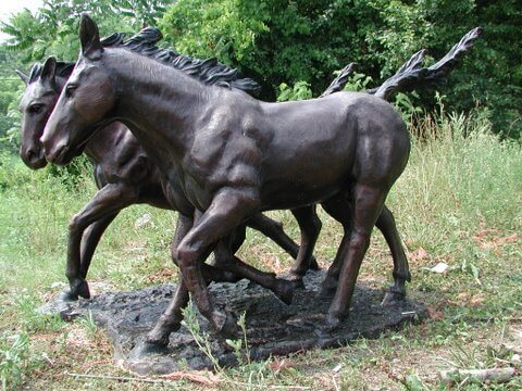 Triple Horse Table Base - Image 5