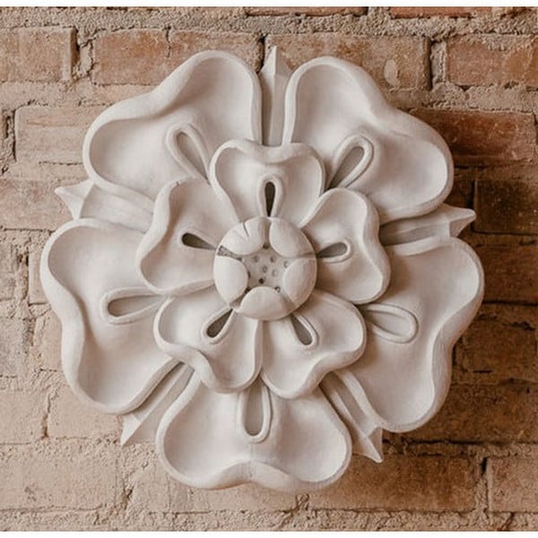 Tudor Rose Wall Medallion Sculpture