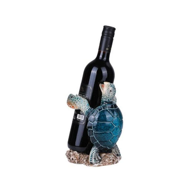 Turtle Sculptural Wine Bottle Holder