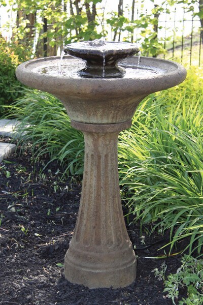 Two Tier Chelsea Fluted Fountain with LED Light - Image 2