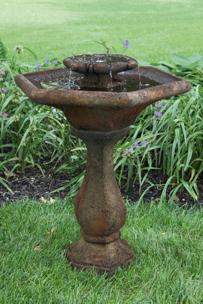 Two Tier Chelsea Glow Hexagon Fountain with Light