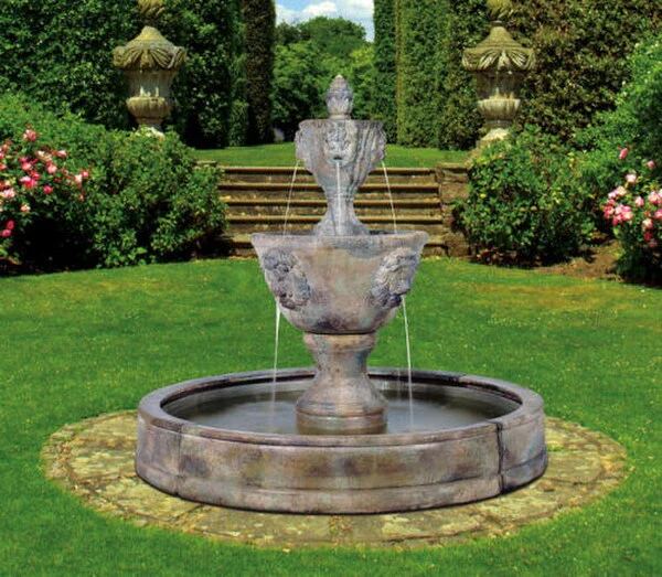 Leonesco Lion Two Tier In Valencia Pool Fountain