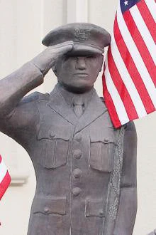 U.S. Armed Forces - Air Force Cement Military Statue 41.25" H - Image 2