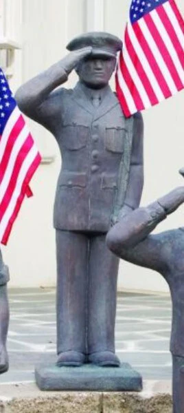 U.S. Armed Forces - Air Force Cement Military Statue 41.25" H - Image 5
