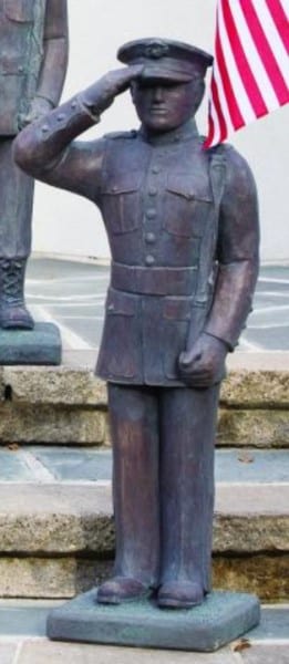 Armed Forces USA Marines Garden Statue 41.25" High - Image 3