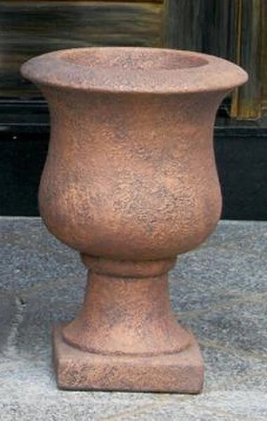 Vail Goblet Urn Cast Stone Planter 20" High - Image 2