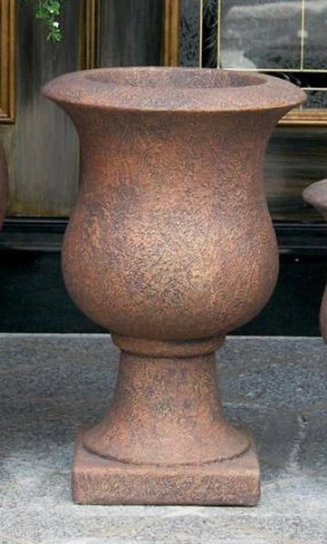 Vail Goblet Urn Cast Stone Planter 26" High - Image 2