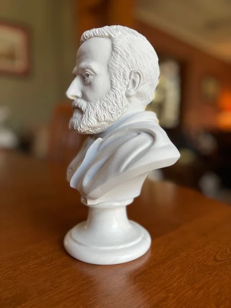 Victor Hugo Bust Marble Sculpture Portrait - Image 3