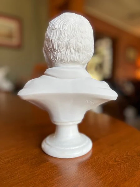 Victor Hugo Bust Marble Sculpture Portrait - Image 4