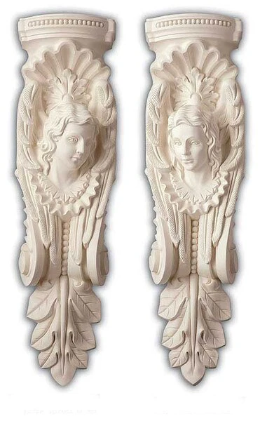 Victorian Woman Bracket Set 40 " High