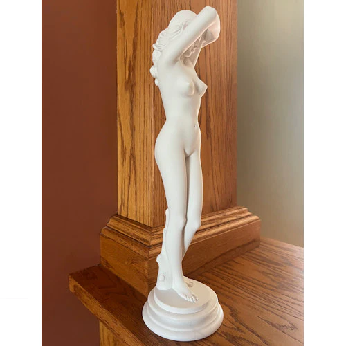 Classical Female Virgo Nude 16" High Statue - Shameful Girl - Image 4