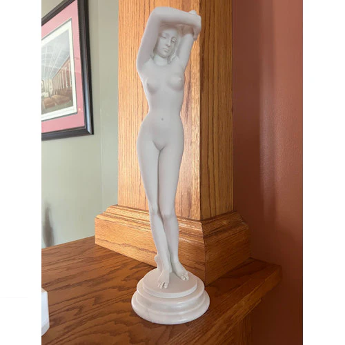 Classical Female Virgo Nude 16" High Statue - Shameful Girl - Image 6