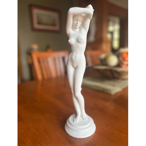 Classical Female Virgo Nude 16" High Statue - Shameful Girl - Image 7