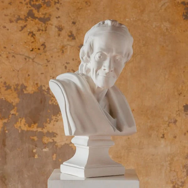 Voltaire Bust by Houdon Sculpture 26" High - Image 2