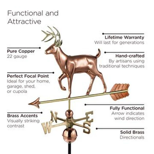White Tail Buck Weathervane - Image 3
