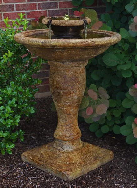 Windstone Garden Cement Fountain with Light - Image 2