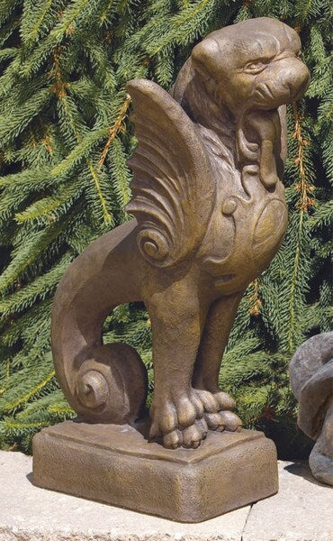 Winged Griffin Gargoyle Statue 22" High - Image 3