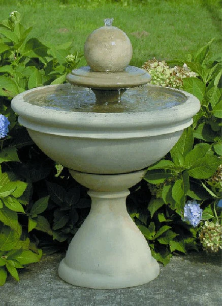 Winston Fountain W/tier & Sphere Tall