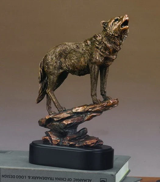 Wolf Of Rocks Sculpture 12" High - Image 2