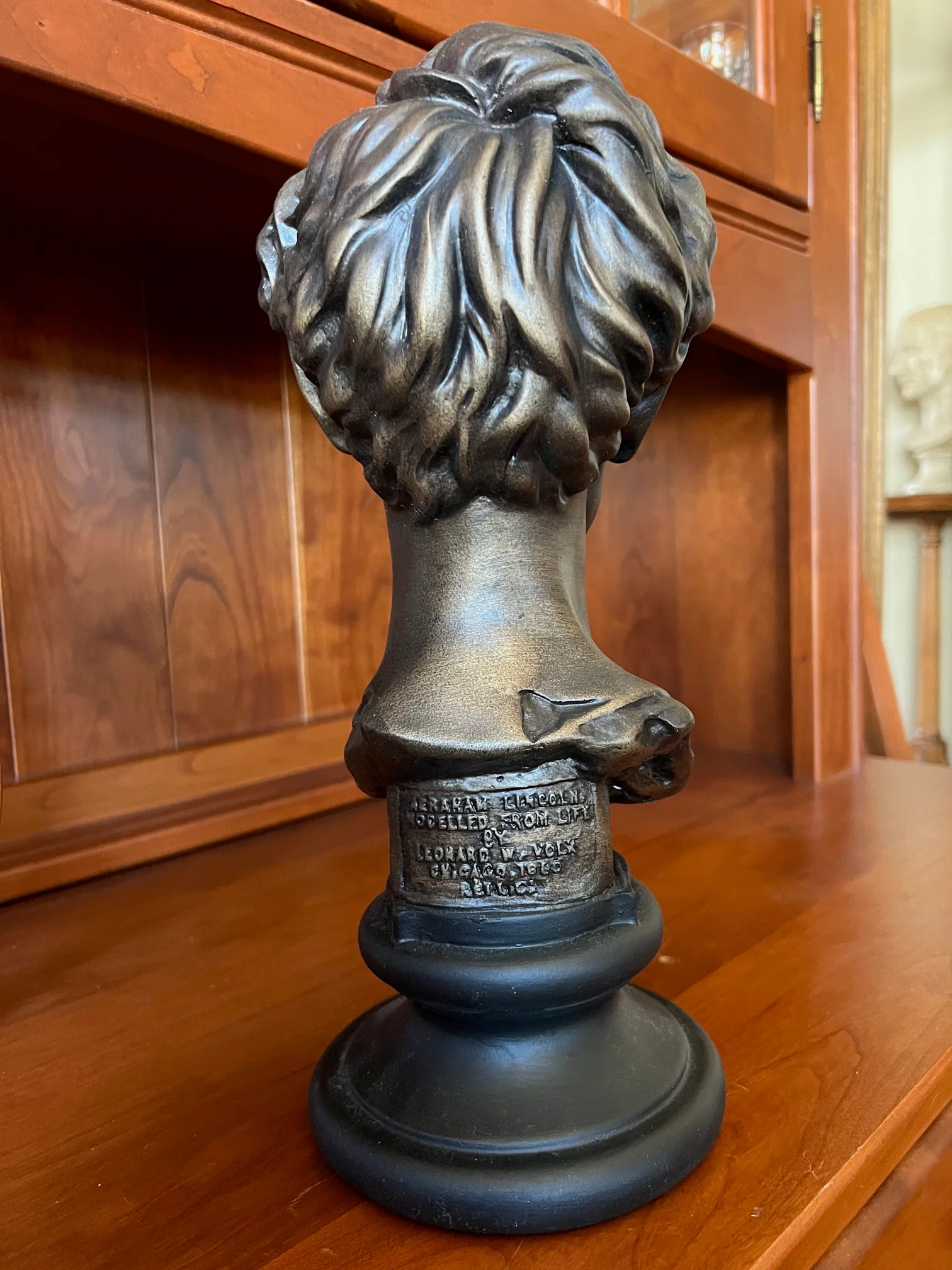 Young Abe Lincoln 13" High Bust Volk Sculpture - Image 3