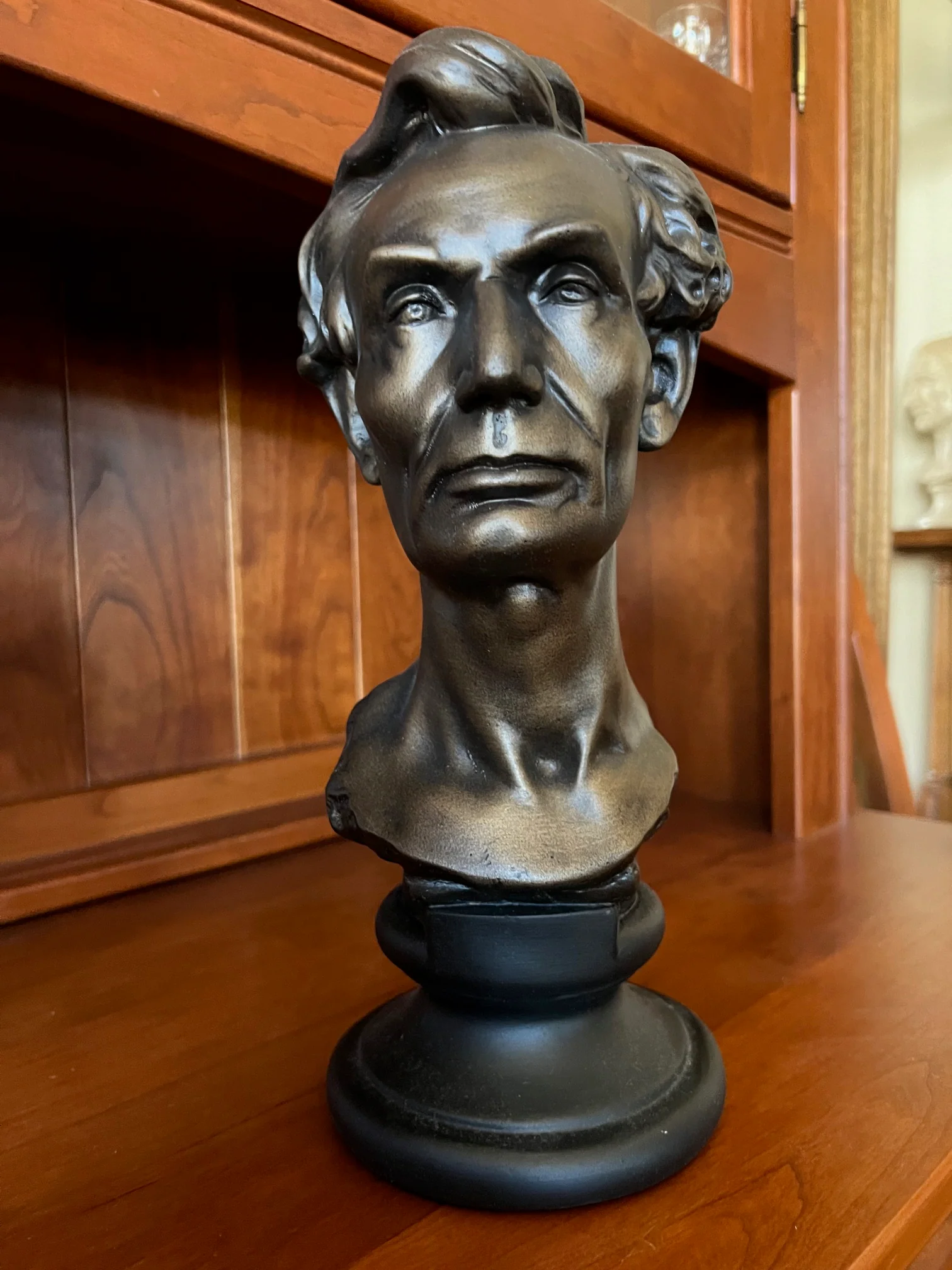 Young Abe Lincoln 13" High Bust Volk Sculpture - Image 5