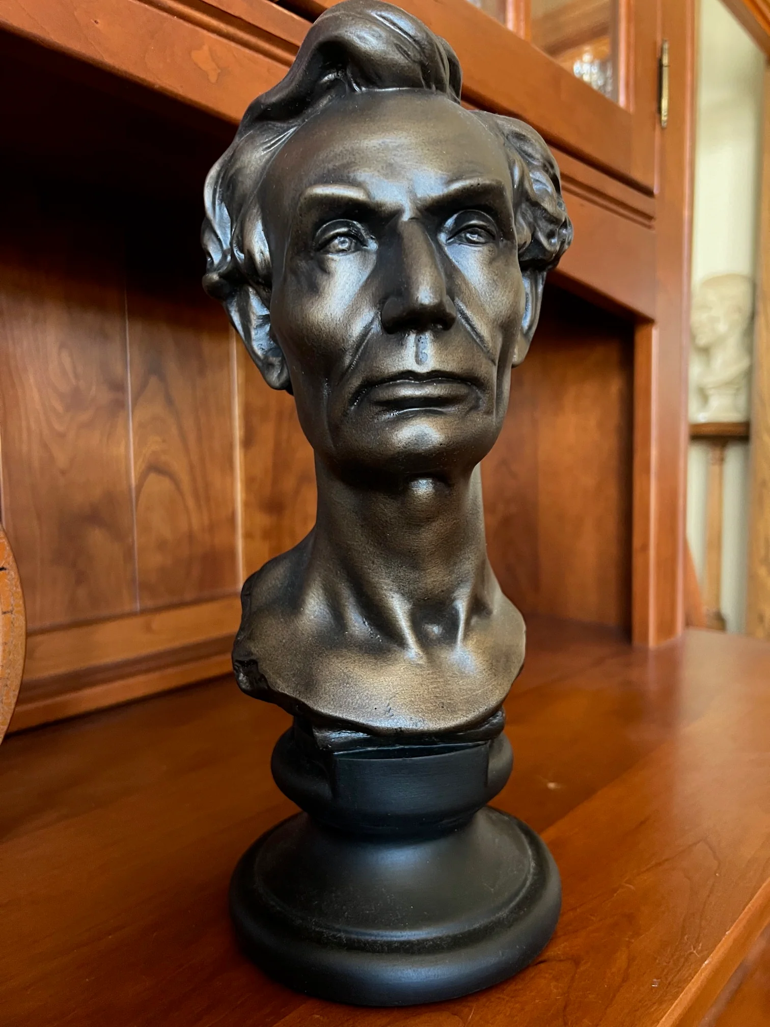 Young Abe Lincoln 13" High Bust Volk Sculpture - Image 8